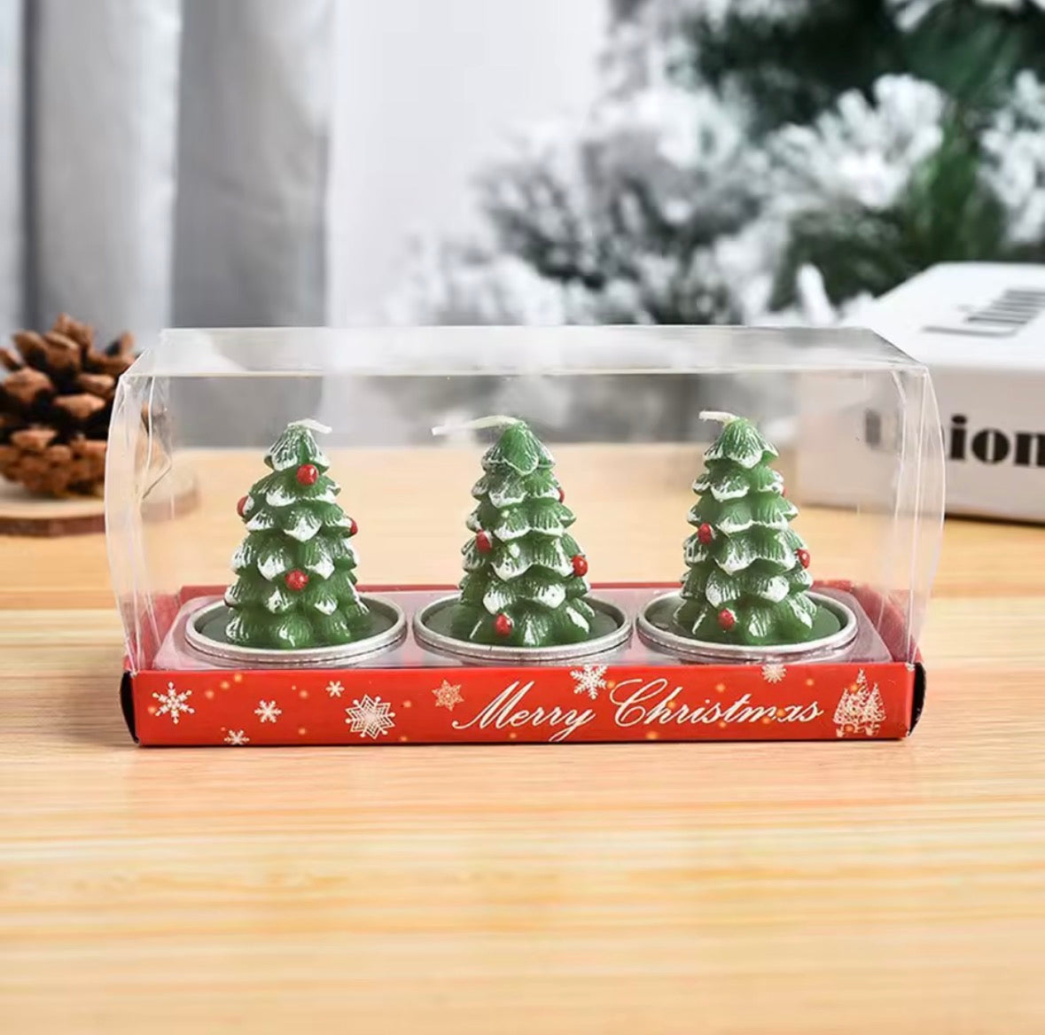 Bougies parfumées de noël