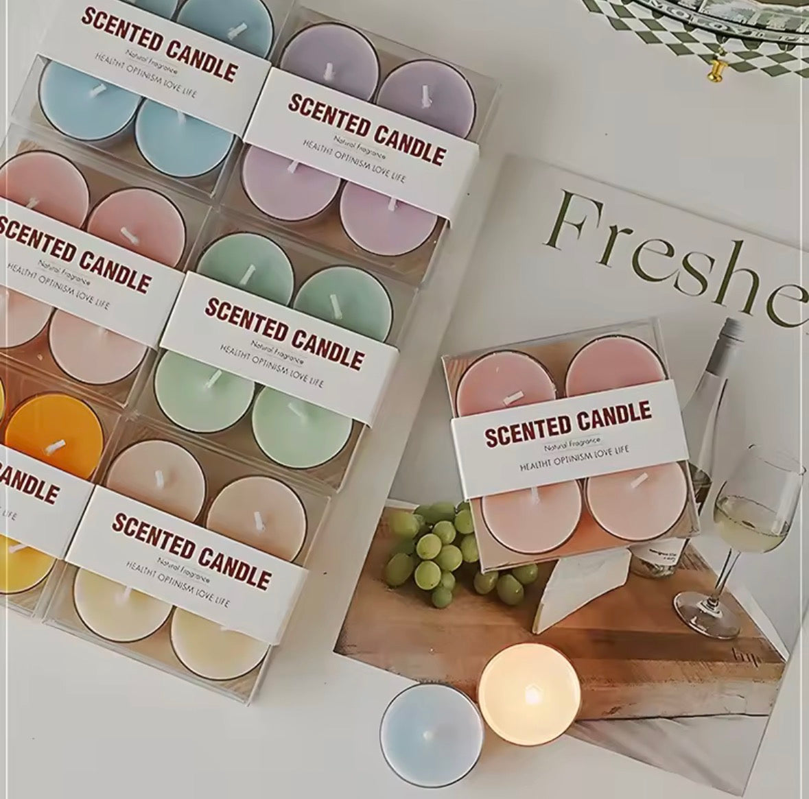 Packs de bougies parfumées