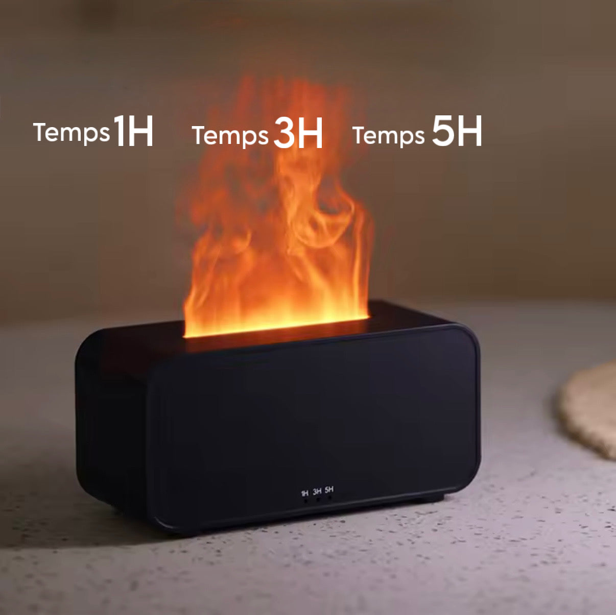 Diffuseur d'arômes à flammes colorée